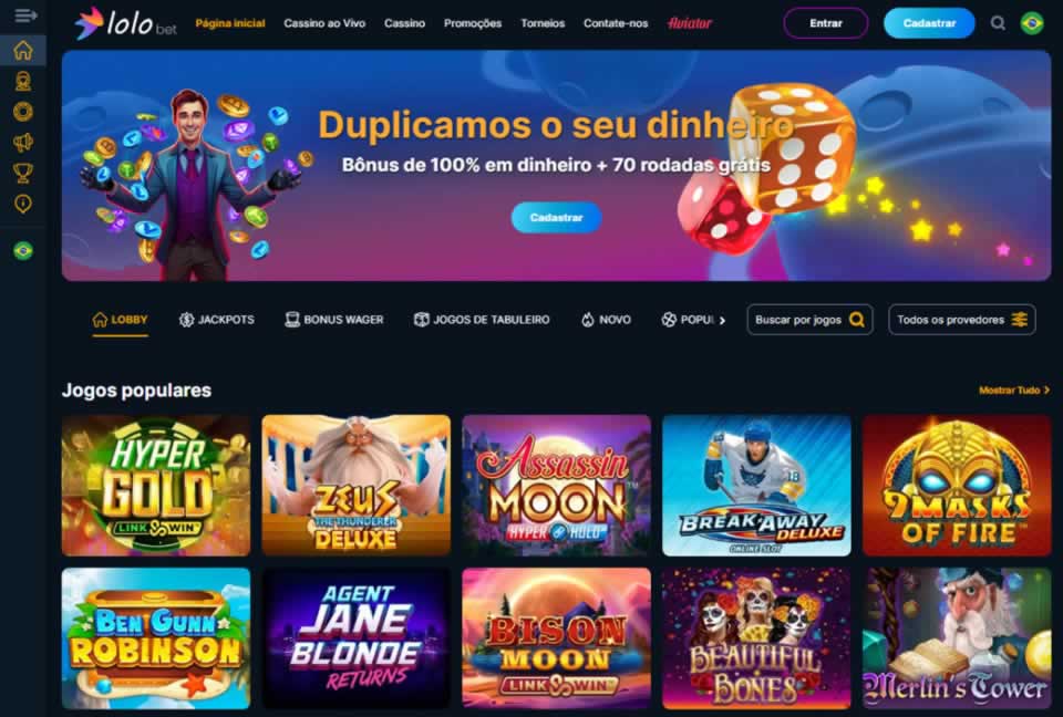 O casino online é um dos jogos muito populares entre as casas de apostas futebol virtual bet365 . Atualmente, temos muitos jogos de cassino atraentes, como Bacará Clássico, Bacará Sem Comissão, Niu Niu...etc. Em particular, futebol virtual bet365 também tem até 14 jogos de cassino ao vivo e 6 salas de cassino, proporcionando uma experiência perfeita. Em termos de jogabilidade, o número de participantes também está aumentando.