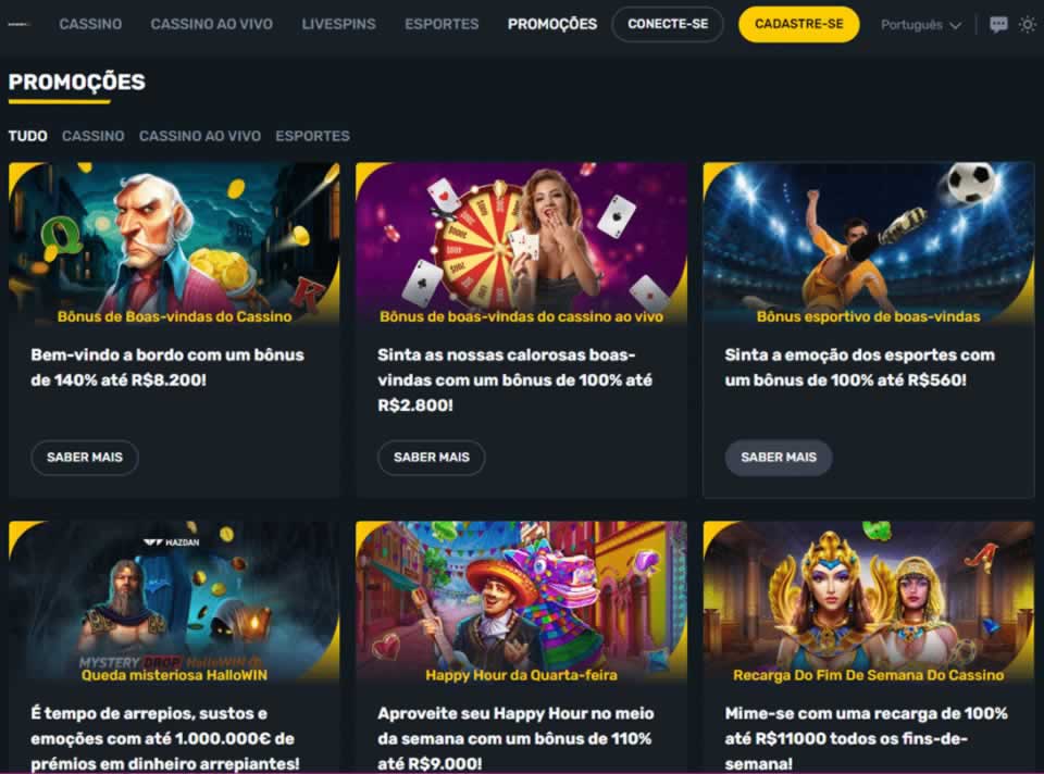 Galicate Wins oferece uma grande variedade de jogos de cassino online e de cassino ao vivo, totalizando mais de 2.480 opções. No catálogo você encontra jogos de caça-níqueis, roleta, pôquer, blackjack, bacará e muito mais.